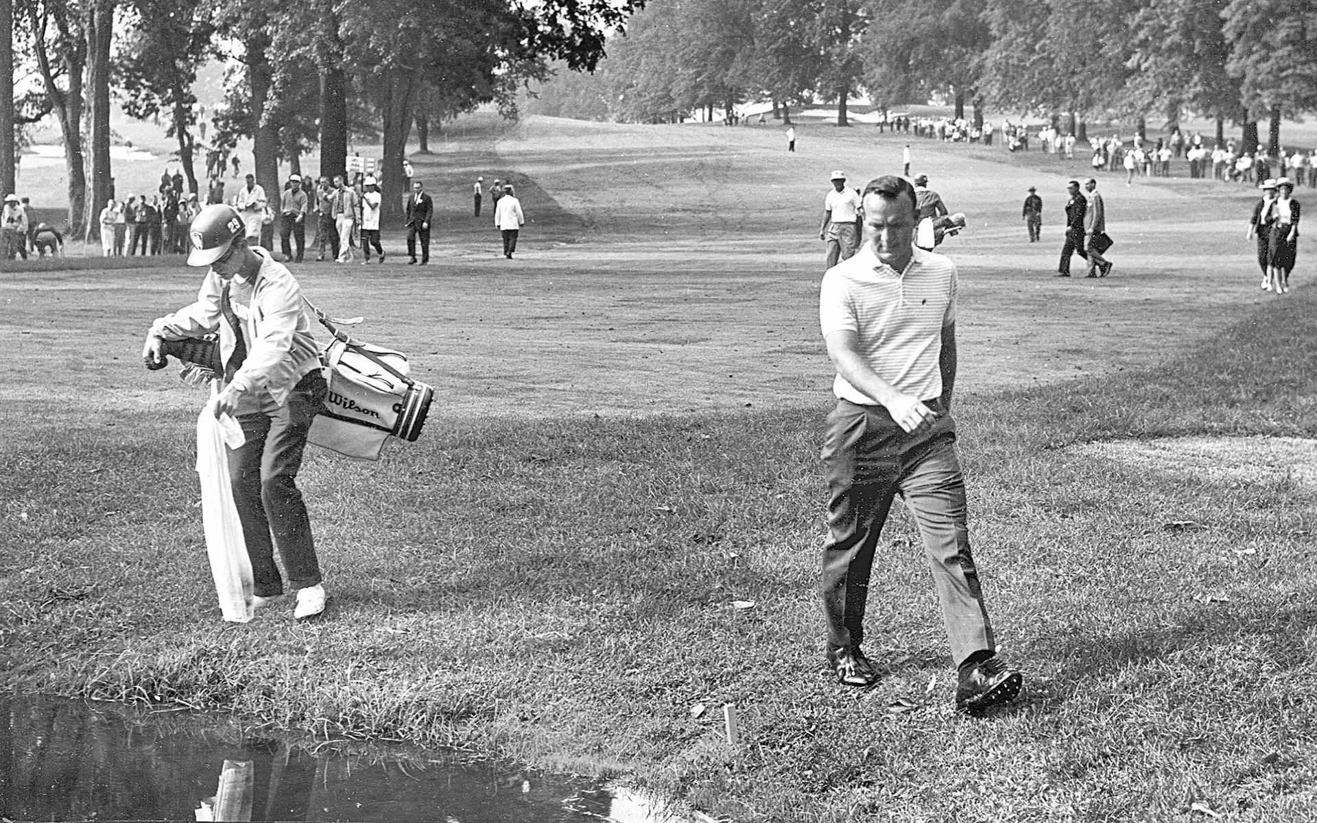 Arnold Palmer playing at Firestone