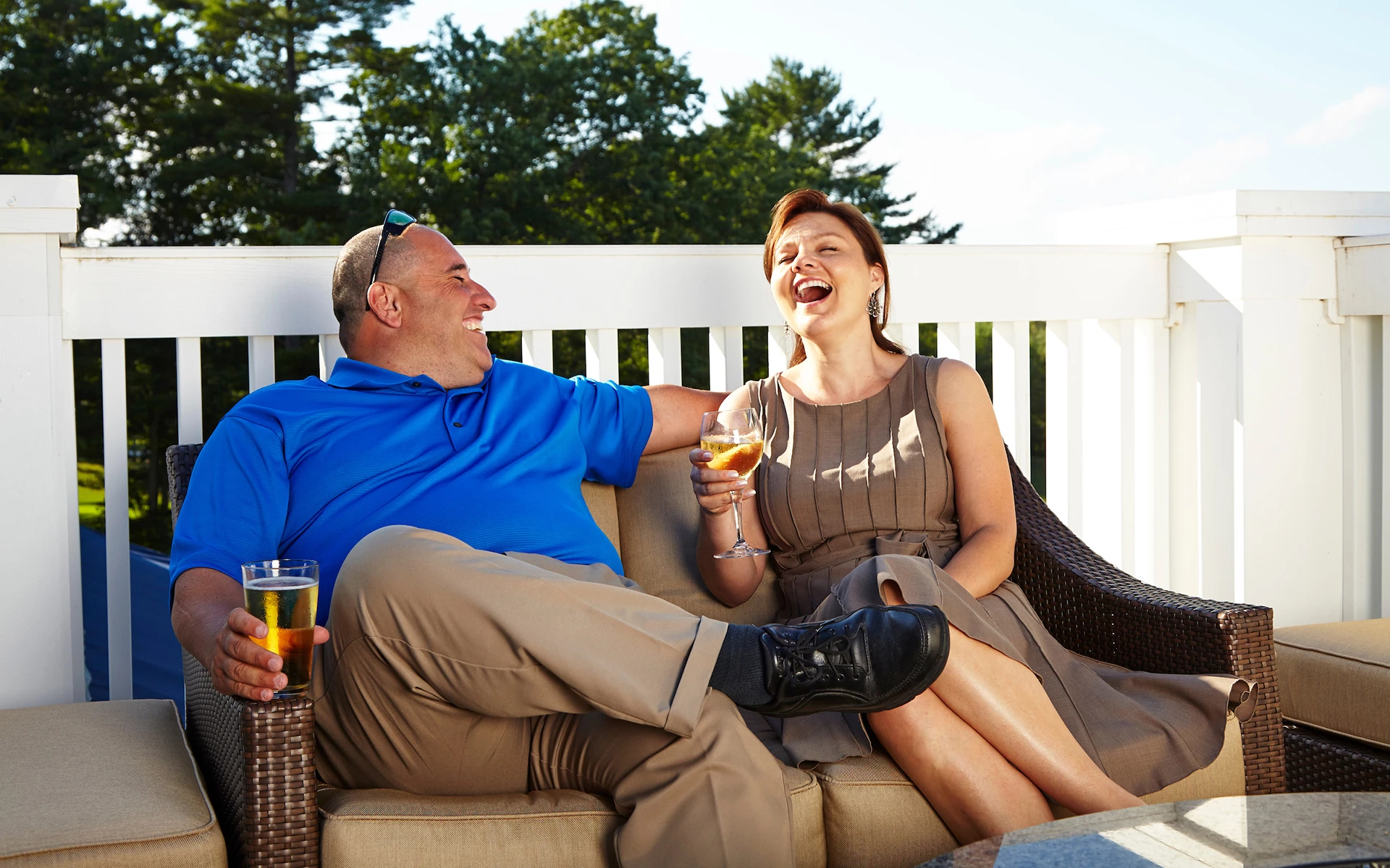 Ipswich Country Club - Couple at the fire pit