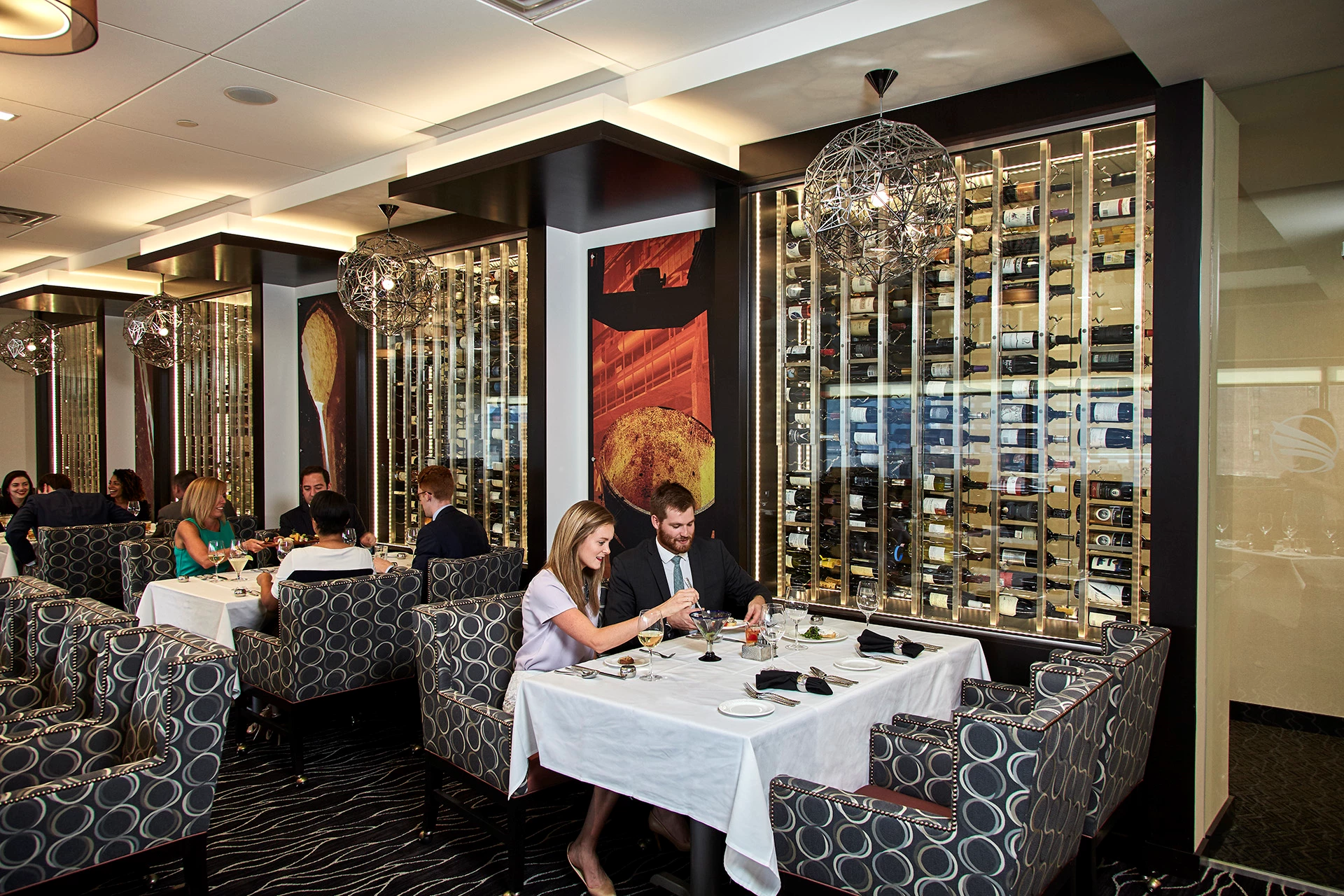 Rivers Club - Members in the Foundry Dining Room